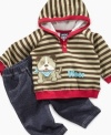 Easy for you to dress, easy for your baby to impress! This two-piece set from Nannette is exactly what you'll want to see him in come fall.