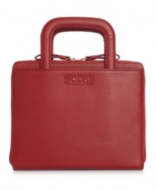 For the tech-savvy fashionista about town, Bodhi's statement iPad 2 portfolio in luxe leather is the perfect marriage of style and versatility. The sleek, two-in-one design features retractable handles that transform the look from ensemble accessory to work essential. Multi-view interior offers easy access from any angle. Compatible with iPad 2 and new iPad. For the tech-savvy fashionista about town, Bodhi's statement iPad 2 portfolio in luxe leather is the perfect marriage of style and versatility. The sleek, two-in-one design features retractable handles that transform the look from ensemble accessory to work essential. Multi-view interior offers easy access from any angle. Compatible with iPad 2 and new iPad.