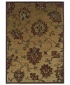 Love every inch of your decor. This fabulous area rug features beautiful, deep-red medallions on a shimmering beige background. Perfect for any room, from the den to the dining room, the Allure area rug offers sweet looks in every home.