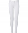 Build the foundations of chic spring looks with these pristine skinny jeans from Rag & Bone - Five-pocket styling, skinny leg, comfortable mid-rise cut - Form-fitting - Pair with everything from modern knits and ankle boots to feminine tops and heels