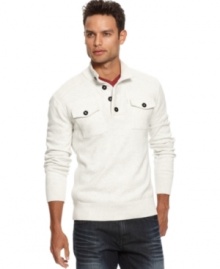 Layer your look this season with this smart mock neck, faux-fur lined sweater from INC International Concepts. Layer your look this season with this smart mock neck, faux-fur lined sweater from INC International Concepts.