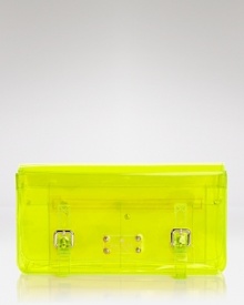 Are you ready for this jelly? Clearly kate spade new york is perfectly on trend with this vinyl clutch in this season's most covet-worthy shade. Are you ready for this jelly? Clearly kate spade new york is perfectly on trend with this vinyl clutch in this season's most covet-worthy shade.