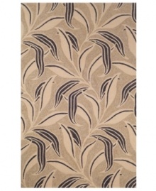 The Promenade Leaf area rug infuses contemporary leaf graphics with rich color, creating subtle, exotic appeal for the modern home. Neutral, earthy tones make this pattern accessible to any room décor and its hand-tufted detailing makes it durable enough to withstand heavy traffic, indoors or out. The Promenade Leaf area rug infuses contemporary leaf graphics with rich color, creating subtle, exotic appeal for the modern home. Neutral, earthy tones make this pattern accessible to any room décor and its hand-tufted detailing makes it durable enough to withstand heavy traffic, indoors or out.