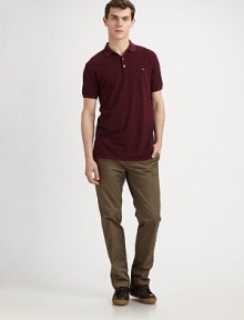 A time-honored classic, in smooth jersey with the Marc logo embroidered elegantly on the chest.Polo collar Button placket Short sleeves with ribbed cuffs Straight hem Cotton Machine wash ImportedAdditional Information Men's Shirts & Sweaters Size Guide A time-honored classic, in smooth jersey with the Marc logo embroidered elegantly on the chest.Polo collar Button placket Short sleeves with ribbed cuffs Straight hem Cotton Machine wash ImportedAdditional Information Men's Shirts & Sweaters Size Guide