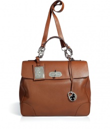 Stylish cognac rustic calf large Tiffin bag - This luxurious shopper tote will add a chic accent to any outfit - Convertible shoulder strap for easy styling - Supple cognac leather with lock closure - Pair with a pencil skirt, cashmere pullover, and heels for an amped up day look Stylish cognac rustic calf large Tiffin bag - This luxurious shopper tote will add a chic accent to any outfit - Convertible shoulder strap for easy styling - Supple cognac leather with lock closure - Pair with a pencil skirt, cashmere pullover, and heels for an amped up day look