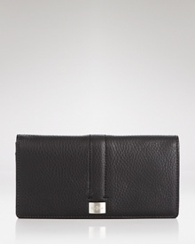 Elevate your essentials with Cole Haan's leather wallet, boasting spots for your coins, cards and cash. Take (bank) note: this accessory packs a color-pop. Elevate your essentials with Cole Haan's leather wallet, boasting spots for your coins, cards and cash. Take (bank) note: this accessory packs a color-pop.
