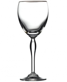 Allegra Platinum stemware is a perfect choice to toast both formal and casual occasions. The style embodies simplicity defined with elegant details, in sparkling crystal embellished with platinum trim. Allegra Platinum stemware is a perfect choice to toast both formal and casual occasions. The style embodies simplicity defined with elegant details, in sparkling crystal embellished with platinum trim.