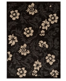 Elegant damask and pretty florals pair up on this stunning yet simple area rug from Momeni. Power-loomed from soft and durable polypropylene (perfect for those high-traffic areas in your home), this rug has a beautiful drop-stitch finish that adds exceptional depth and texture to the surface.