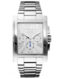 Timeless sophistication in a watch design, by GUESS.