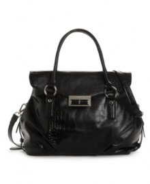 When it comes to style, Ivanka Trump is all business: the Briefcase flap bag accents a curvaceous silhouette with croc embossing for a look that's effortlessly elegant. When it comes to style, Ivanka Trump is all business: the Briefcase flap bag accents a curvaceous silhouette with croc embossing for a look that's effortlessly elegant.