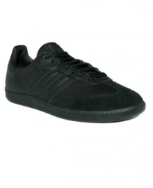 Not just for soccer superstars. These classic adidas men's sneakers provide a solid foundation for any guy's weekend wardrobe. Not just for soccer superstars. These classic adidas men's sneakers provide a solid foundation for any guy's weekend wardrobe.