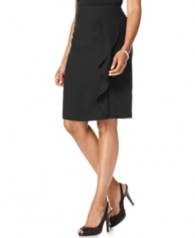 Add a feminine flourish to your weekday wardrobe with this ruffled skirt from Kasper's collection of suiting separates. Add a feminine flourish to your weekday wardrobe with this ruffled skirt from Kasper's collection of suiting separates.