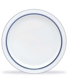 White porcelain dinner plates designed by Dansk master-craftsman Niels Refsgaard, with a style based on the relaxed atmosphere of a welcoming country inn. White porcelain dinner plates designed by Dansk master-craftsman Niels Refsgaard, with a style based on the relaxed atmosphere of a welcoming country inn.