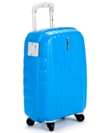 Color for the lines. Setting your bag apart from the rest, the eye-catching exterior pops out in busy terminals and pickups. A durable hardside design maneuvers effortlessly on spinner wheels and stands up during the push and go of travel, keeping tabs on your belongings with an unbeatable three-point closure system and an interior elastic tie-down system that ensures wrinkle-free arrivals. 10-year limited warranty. Color for the lines. Setting your bag apart from the rest, the eye-catching exterior pops out in busy terminals and pickups. A durable hardside design maneuvers effortlessly on spinner wheels and stands up during the push and go of travel, keeping tabs on your belongings with an unbeatable three-point closure system and an interior elastic tie-down system that ensures wrinkle-free arrivals. 10-year limited warranty.