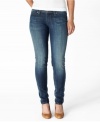 In fabulous fit, these Levi's® Demi skinny jeans feature a dark wash with allover fade & whiskering for the perfect worn-in look!