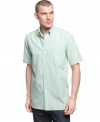 This preppy shirt from Izod adds some polish to your laid back weekend style.