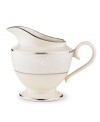 Welcome your guests to the table with the formal elegance of Lenox's Pearl Innocence dinnerware and dishes collection. This fine bone china brings together a graceful tone-on-tone design with hand enameled pearl-like accents and rich bands of polished platinum. Qualifies for Rebate