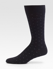 A delicate dot pattern with logo embroidery adorns these comfortable, stretch cotton socks.Mid-calf height34% polyamide/32% modal/32% cotton/2% elastaneMachine washImported A delicate dot pattern with logo embroidery adorns these comfortable, stretch cotton socks.Mid-calf height34% polyamide/32% modal/32% cotton/2% elastaneMachine washImported