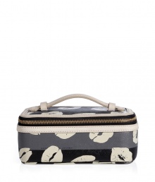 Travel with your favorite makeup essentials with this lip print covered cosmetic case from Marc by Marc Jacobs - Lip-detailed rectangular shape with zip-around closure, top handle, large compartment and mirror, leather trim - Perfect for daily use or as a thoughtful gift Travel with your favorite makeup essentials with this lip print covered cosmetic case from Marc by Marc Jacobs - Lip-detailed rectangular shape with zip-around closure, top handle, large compartment and mirror, leather trim - Perfect for daily use or as a thoughtful gift