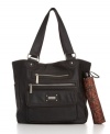 Subtle tonal stitching emphasizes the preppy-chic lines of this tote from Tyler Rodan, and 3 front pockets give you instant access to your stuff.