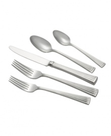 An inspired nod to the celebrated bridal designs of Monique Lhullier, the elegant Dentelle 5-piece place settings make every dining occasion more special. Beautifully rendered in 18/10 stainless steel. An inspired nod to the celebrated bridal designs of Monique Lhullier, the elegant Dentelle 5-piece place settings make every dining occasion more special. Beautifully rendered in 18/10 stainless steel.