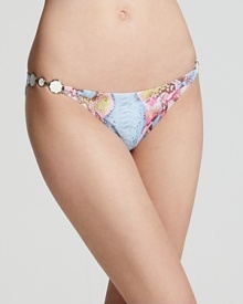 Take your penchant for prints to the beach with PilyQ's printed bikini bottom. In a cute color way, this piece is snake charming with the matching top and your favorite shades. Take your penchant for prints to the beach with PilyQ's printed bikini bottom. In a cute color way, this piece is snake charming with the matching top and your favorite shades.