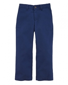 The quintessential chino pant rendered in lightweight cotton twill and constructed with a straight leg for classic style. The quintessential chino pant rendered in lightweight cotton twill and constructed with a straight leg for classic style.