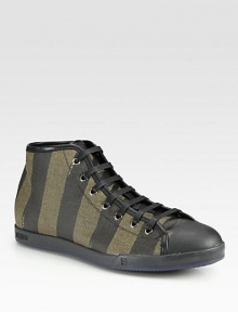 A top-grade sneaker crafted in Italy from superior, striped leather.Leather upperLeather liningRubber soleMade in Italy A top-grade sneaker crafted in Italy from superior, striped leather.Leather upperLeather liningRubber soleMade in Italy