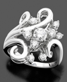Expand your horizons with this stunning, uplifting ring featuring round-cut diamonds (5/8 ct. t.w.) in a gorgeous 14k white gold setting. Expand your horizons with this stunning, uplifting ring featuring round-cut diamonds (5/8 ct. t.w.) in a gorgeous 14k white gold setting.