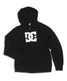 Featuring a bold, contrast logo at center chest, this full-zip hoodie knows better than to mess with a classic.