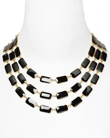 The flamboyance and whimsical design the iconic Park Guell in Barcelona plays muse to this statement necklace from kate spade new york. Wear it to add a surreal touch to every look. The flamboyance and whimsical design the iconic Park Guell in Barcelona plays muse to this statement necklace from kate spade new york. Wear it to add a surreal touch to every look.