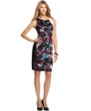 A bold watercolor print makes a chic statement on this T Tahari Corrina dress -- perfect for a desk-to-dinner look!