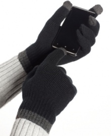 Now that you've spent all that money on a smartphone, add the app you're really going to need this winter: Soft, warm Knit Tech gloves from Alfani RED, specially designed for enhanced compatibility with all touchscreen electronics. Now that you've spent all that money on a smartphone, add the app you're really going to need this winter: Soft, warm Knit Tech gloves from Alfani RED, specially designed for enhanced compatibility with all touchscreen electronics.
