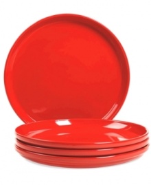 Keep the kitchen and table in check with Stax Living dinnerware. A cherry-red glaze adorns dinner plates for everyday use, in a shape designed for efficient stacking and storage. Perfect for small spaces! Keep the kitchen and table in check with Stax Living dinnerware. A cherry-red glaze adorns dinner plates for everyday use, in a shape designed for efficient stacking and storage. Perfect for small spaces!
