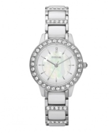 A light-catching watch to go with that million-watt smile, by Fossil. A light-catching watch to go with that million-watt smile, by Fossil.