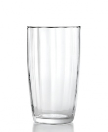 Simply beautiful, this set of Artland's hand-blown Optic highball glasses are gently faceted to create a dreamy, twinkling effect in dishwasher-safe glass. Simply beautiful, this set of Artland's hand-blown Optic highball glasses are gently faceted to create a dreamy, twinkling effect in dishwasher-safe glass.
