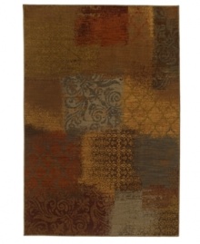 Classically inspired, but rich in modern appeal, the Vallette area rug boasts eye-catching ombre patternwork in an array of earthy tones. Made in the USA of rich New Zealand wool for an enduring, comfortable design.