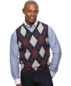 Take traditional argyle and turn it hip and modern with this vest from Argyleculture.