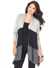 Swingy and chic, this cardigan from AGB adds graphic punch to any outfit!