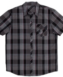 In a big, bold plaid, this shirt from O'Neill is a rugged take on your standard weekend rotation. In a big, bold plaid, this shirt from O'Neill is a rugged take on your standard weekend rotation.