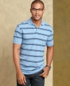 Keep it classic with this striped polo shirt from Tommy Hilfiger.