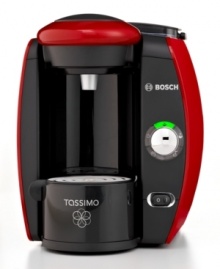 The power of your touch-it just takes the press of a button & this brewer gets going, churning out a piping hot, made-to-taste cup of your favorite blend. Using the savvy Tassimo barcode system, this single server prepares each beverage with the exact pressure, tailors the temp, preps the water and sets the time. Instant heatup, low energy consumption, automatic cleaning and other fantastic features make this your good morning go-to. Model T45. The power of your touch-it just takes the press of a button & this brewer gets going, churning out a piping hot, made-to-taste cup of your favorite blend. Using the savvy Tassimo barcode system, this single server prepares each beverage with the exact pressure, tailors the temp, preps the water and sets the time. Instant heatup, low energy consumption, automatic cleaning and other fantastic features make this your good morning go-to. Model T45.