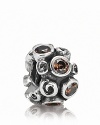 Inspired by a beautiful rose garden in bloom, this PANDORA charm features a touch of cubic zirconia for added color and sparkle.