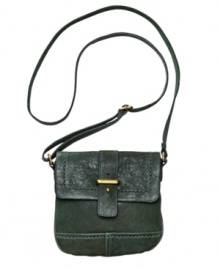 Leather and suede beautifully blend on this top-stitched flap bag from Fossil. Available in a range of vibrant colors. Leather and suede beautifully blend on this top-stitched flap bag from Fossil. Available in a range of vibrant colors.