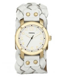 Fossil takes the white watch trend and mixes in a vintage twist.