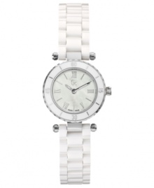 Embrace fresh trends with this chic watch from Gc Swiss Made Timepieces. Embrace fresh trends with this chic watch from Gc Swiss Made Timepieces.