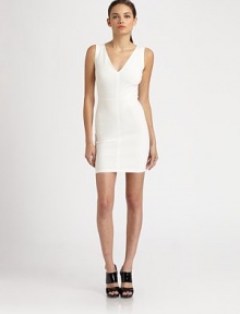 Contour seams bisect at the center of this sleek body-con number crafted from light stretch jersey.V-neckSleevelessSet-in waistCenter back zipperAbout 19 from natural waist50% acetate/40% polyamide/10% elastaneDry cleanMade in USA of imported fabricModel shown is 5'11 (180cm) wearing US size Small. Contour seams bisect at the center of this sleek body-con number crafted from light stretch jersey.V-neckSleevelessSet-in waistCenter back zipperAbout 19 from natural waist50% acetate/40% polyamide/10% elastaneDry cleanMade in USA of imported fabricModel shown is 5'11 (180cm) wearing US size Small.
