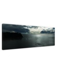 Set your decor on an electrifying course. A storm blows over the open ocean in this standout panorama by Ashley Beck. With a polished, gallery-wrap finish, it redefines the bedroom, living room or foyer with ease.