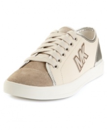 Designer sport. MICHAEL by Michael Kors's Logo sneakers are sleek and comfy with a noticeable brand logo along the side.