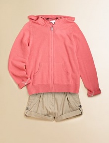 Pure cashmere, trimmed with Burberry checks, knit into a luxuriously soft, ultra relaxed hoodie.Attached hood with check lining and ribbed trimLong sleeves with check turn-back cuffsFront zip closeSplit kangaroo pockets with ribbed trimRibbed bottomCashmereHand washImported Pure cashmere, trimmed with Burberry checks, knit into a luxuriously soft, ultra relaxed hoodie.Attached hood with check lining and ribbed trimLong sleeves with check turn-back cuffsFront zip closeSplit kangaroo pockets with ribbed trimRibbed bottomCashmereHand washImported